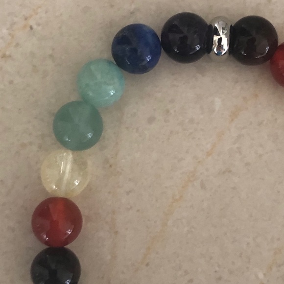 Natural Chakra 8mm Healing Stretch Bracelet - Picture 2 of 3